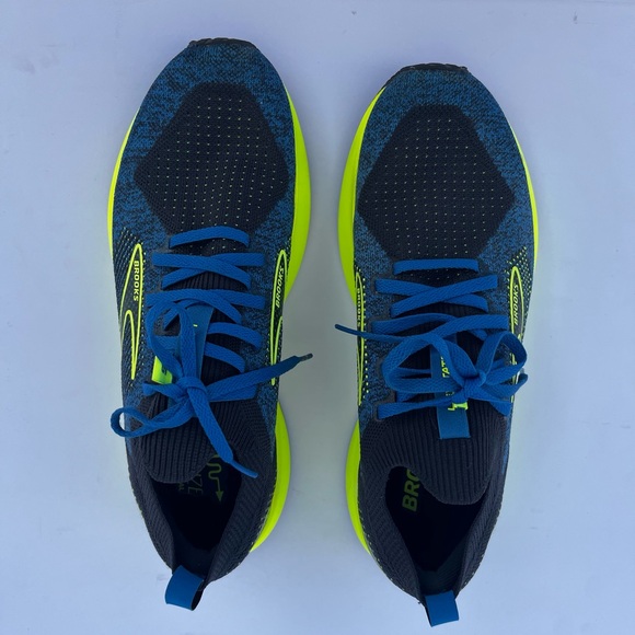 Brooks Levitate 5 Stealthfit Running Shoes Men’s Size 8 Medium D Blue Green - Picture 4 of 8